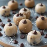 Frozen Greek Yogurt Peanut Butter Bites with Chocolate Chips