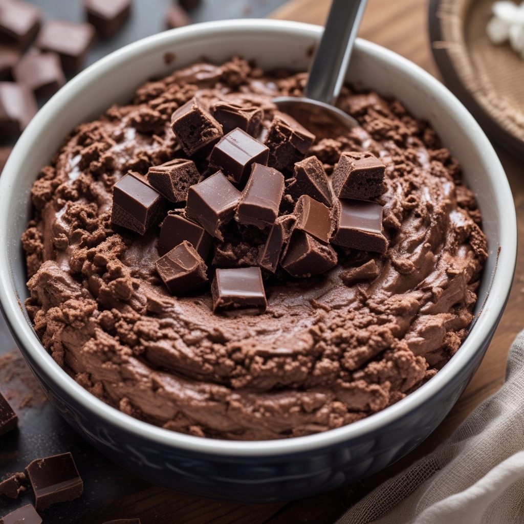 Cottage Cheese Brownie Batter (Chocolate Dessert)