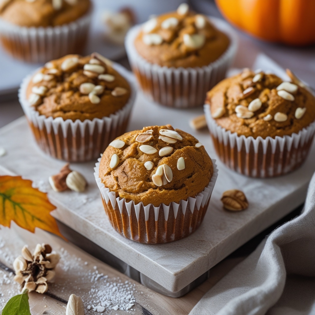 Healthy Greek Yogurt Pumpkin Muffins