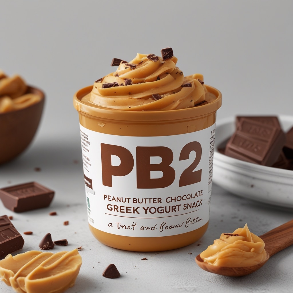 PB2 Peanut Butter Chocolate Greek Yogurt Snack