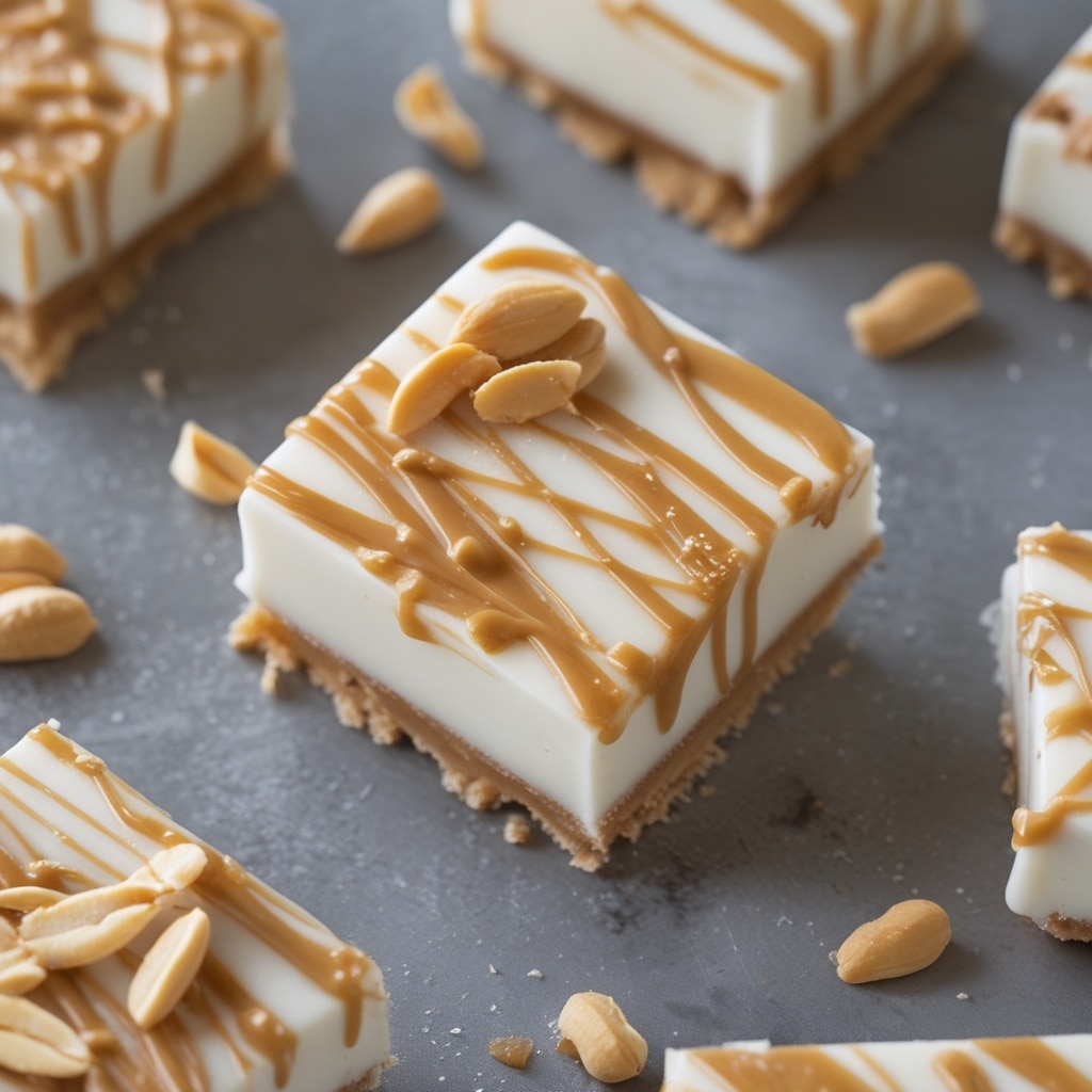 Peanut Butter Frozen Yogurt Bars