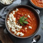 High-Protein Tomato Soup with Cottage Cheese