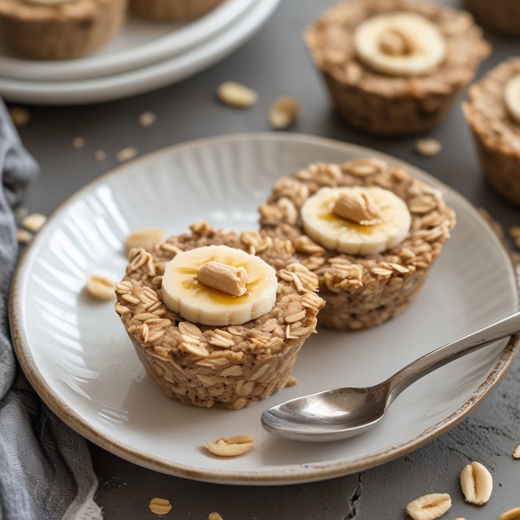 - Peanut Butter Banana Oatmeal Cups