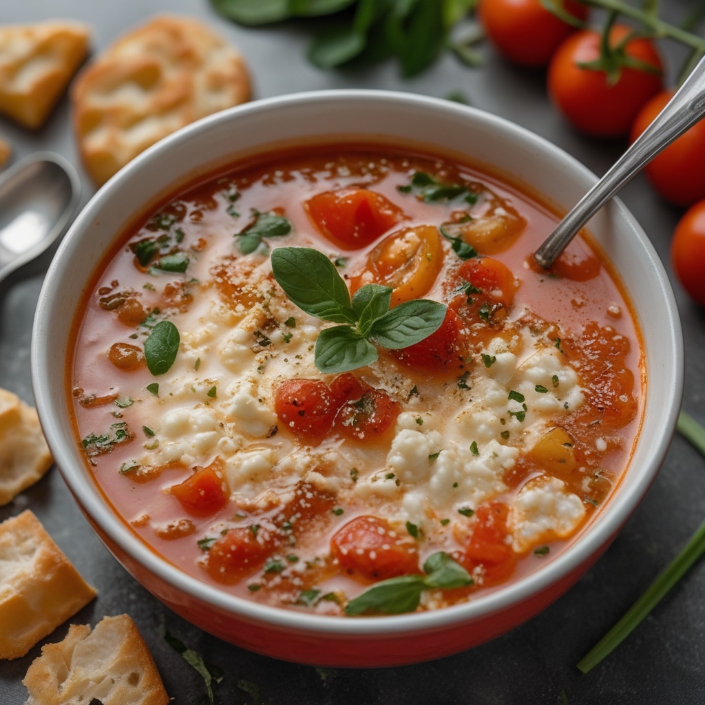 High Protein Cottage Cheese Tomato Soup
