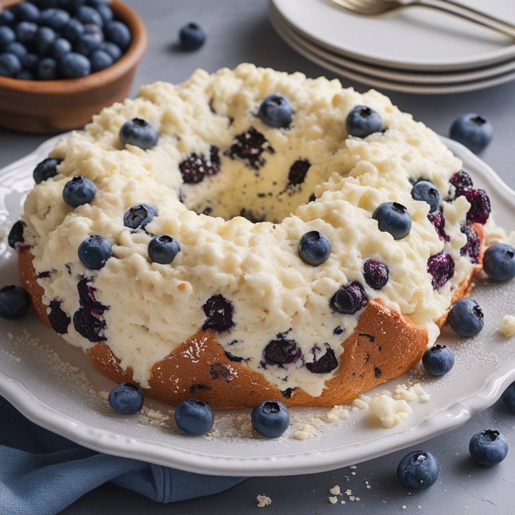 Blueberry Fluffy Cottage Cheese Cloud Bread