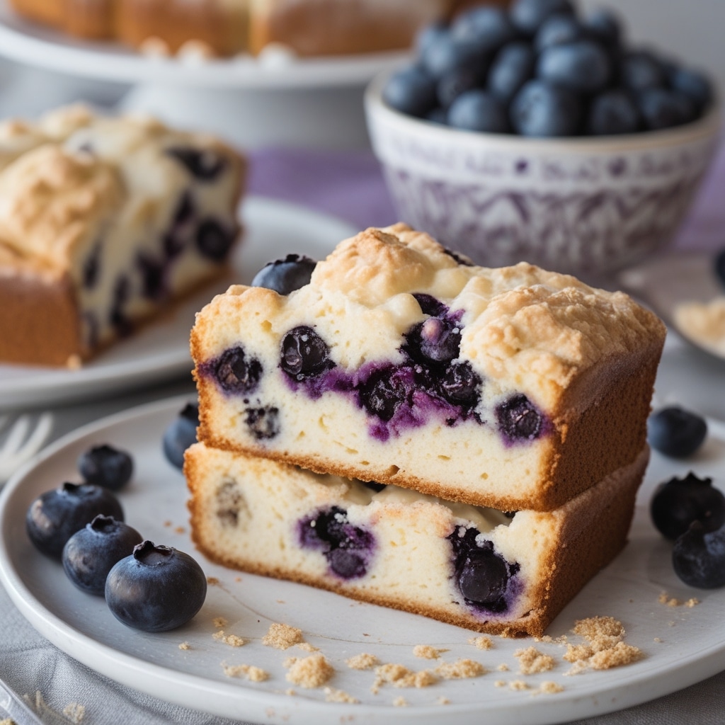 easy cottage cheese blueberry cloud bread