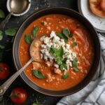 High Protein Tomato Soup with Cottage Cheese
