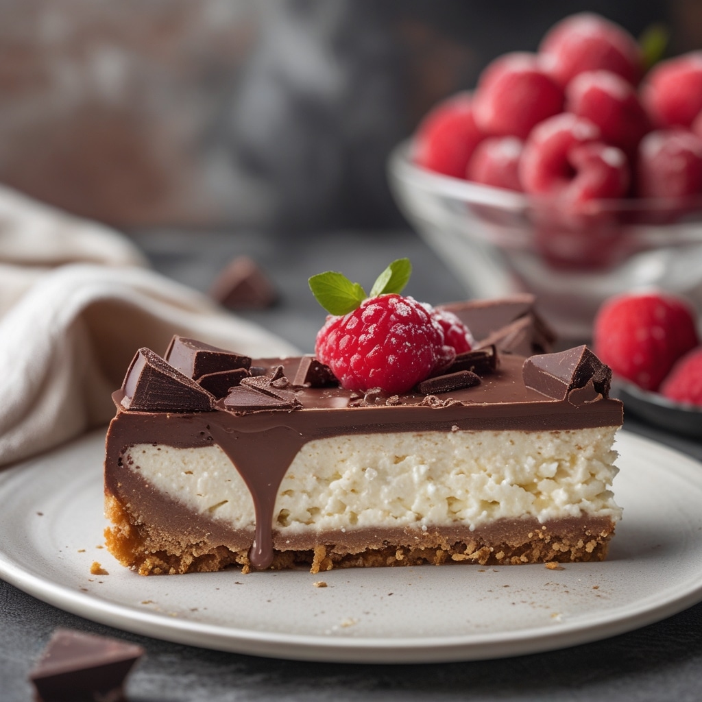 Chocolate Cottage Cheese Cheesecake