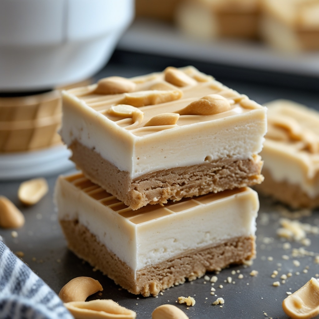 Peanut Butter Frozen Yogurt Bars