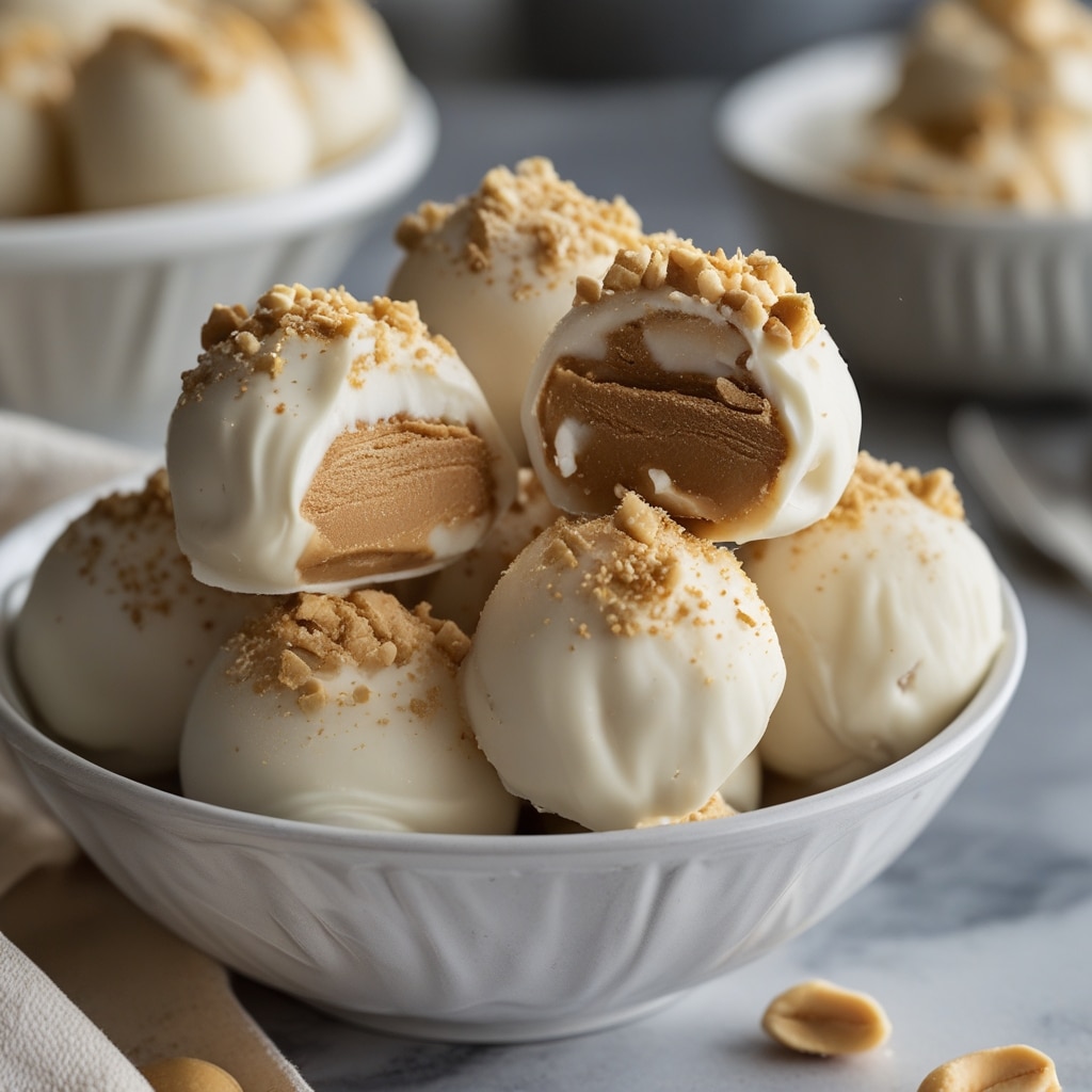 Frozen Greek Yogurt Peanut Butter Bites