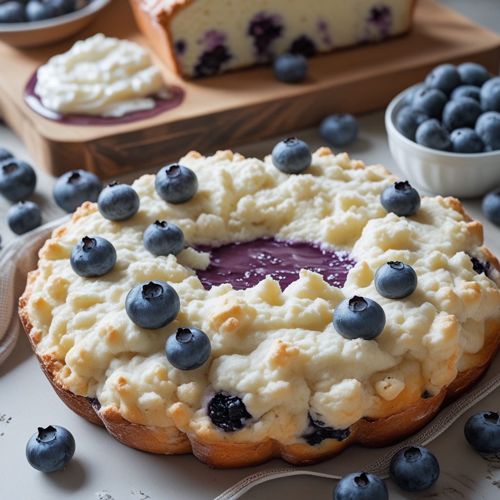 Easy Cottage Cheese Blueberry Cloud Bread