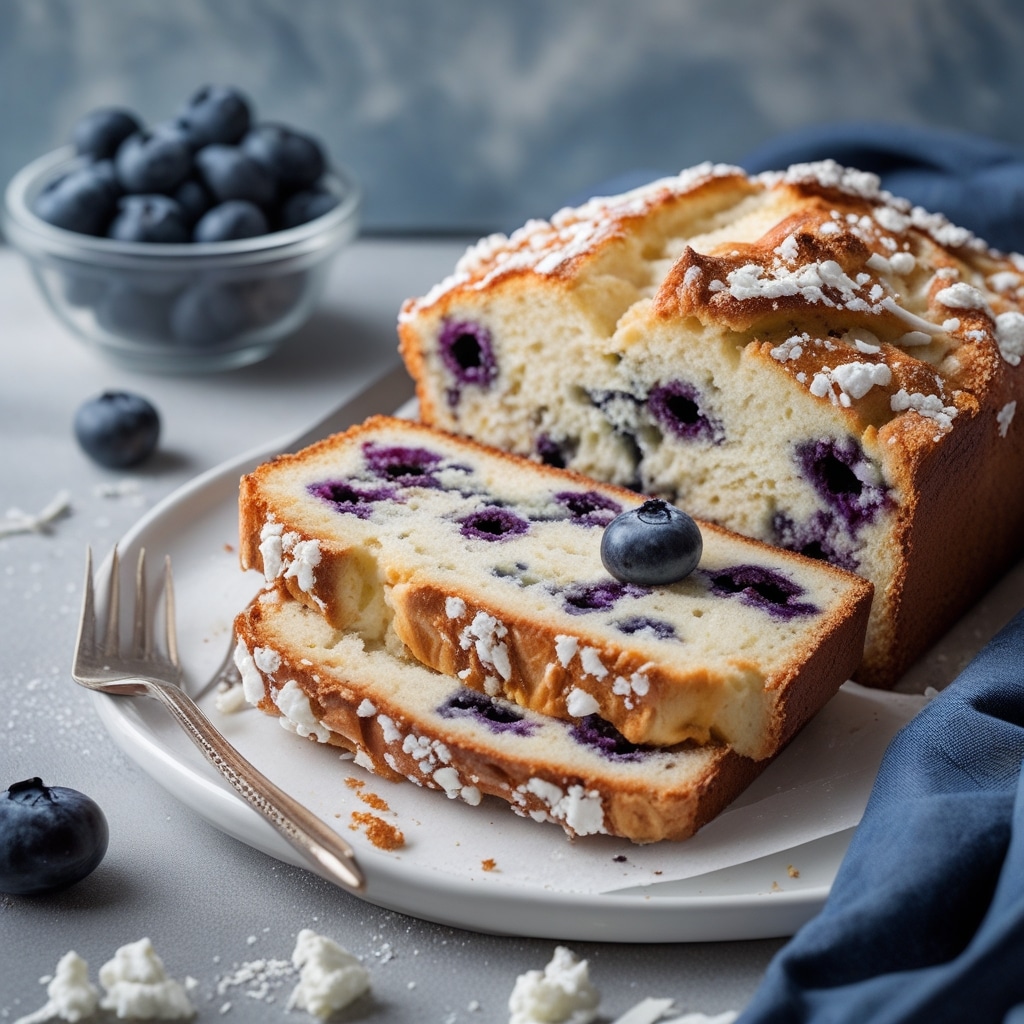 Blueberry Fluffy Cottage Cheese Cloud Bread