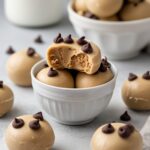 Frozen Greek Yogurt Peanut Butter Bites with Chocolate Chips