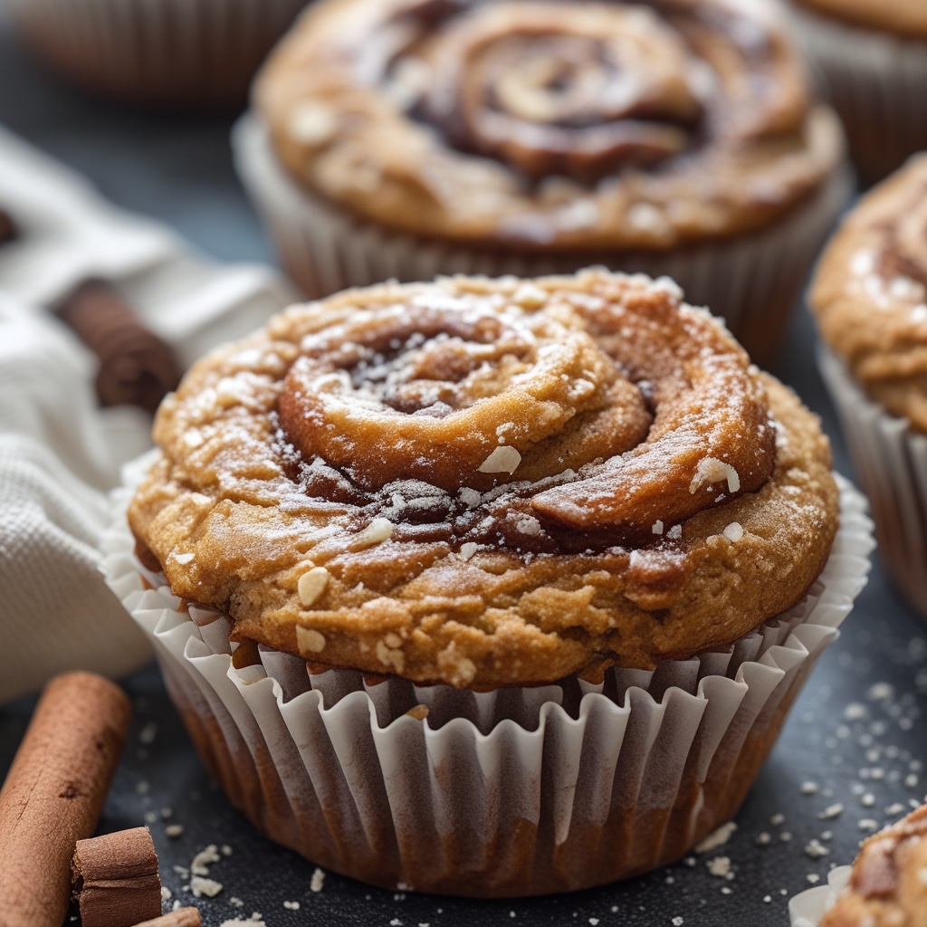 Cinnamon Roll Protein Muffins