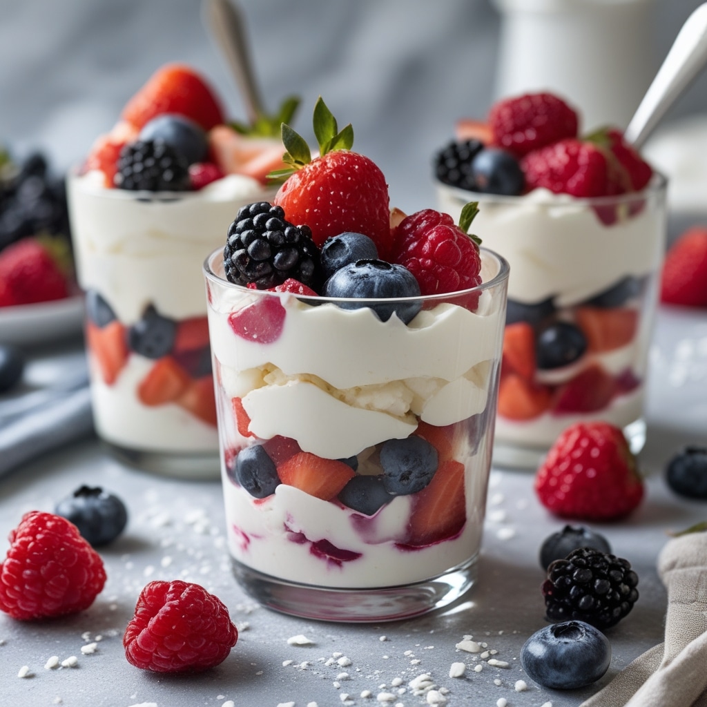 Greek Yogurt Berry Parfait Cups