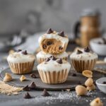 Frozen Greek Yogurt Peanut Butter Bites with Chocolate Chips