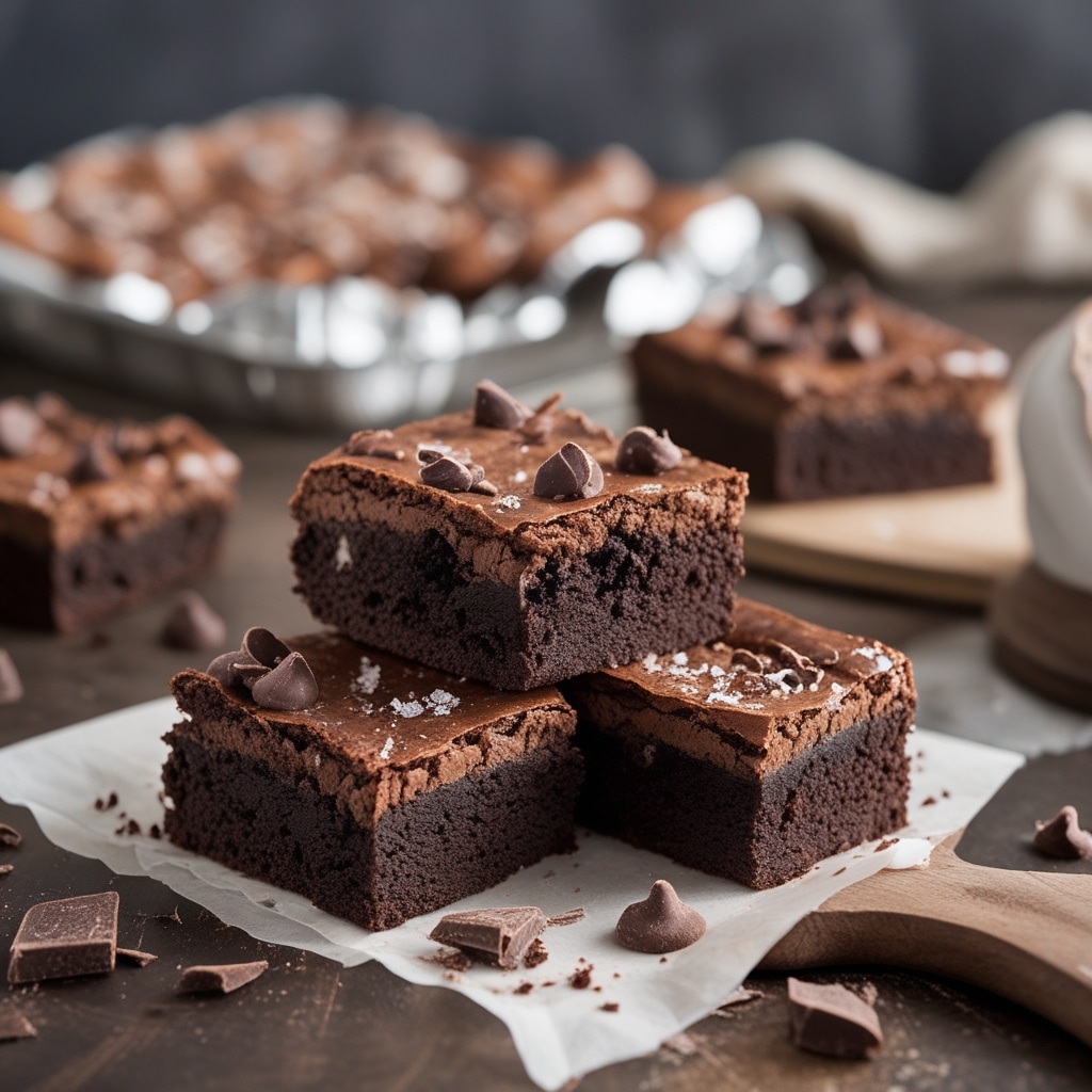 High Protein Double Chocolate Greek Yogurt Brownies
