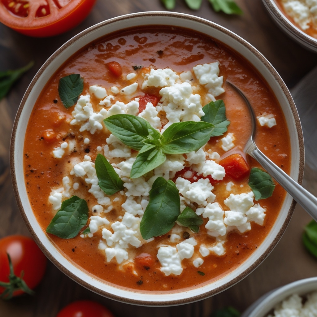 High Protein Tomato Soup With Cottage Cheese