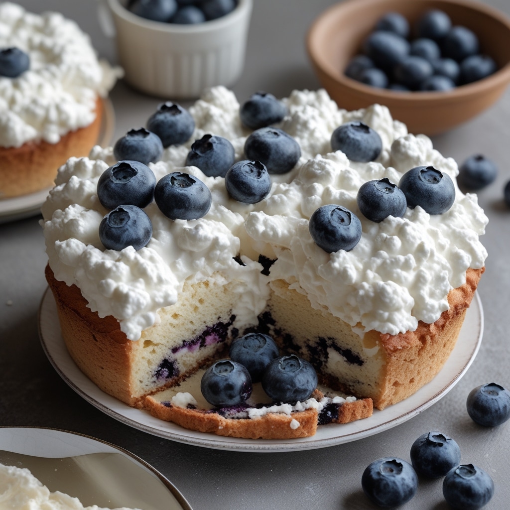 Blueberry Fluffy Cottage Cheese Cloud Bread