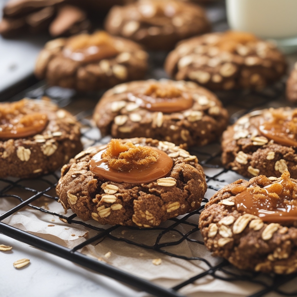 Healthy Gingerbread Oatmeal Breakfast Cookies