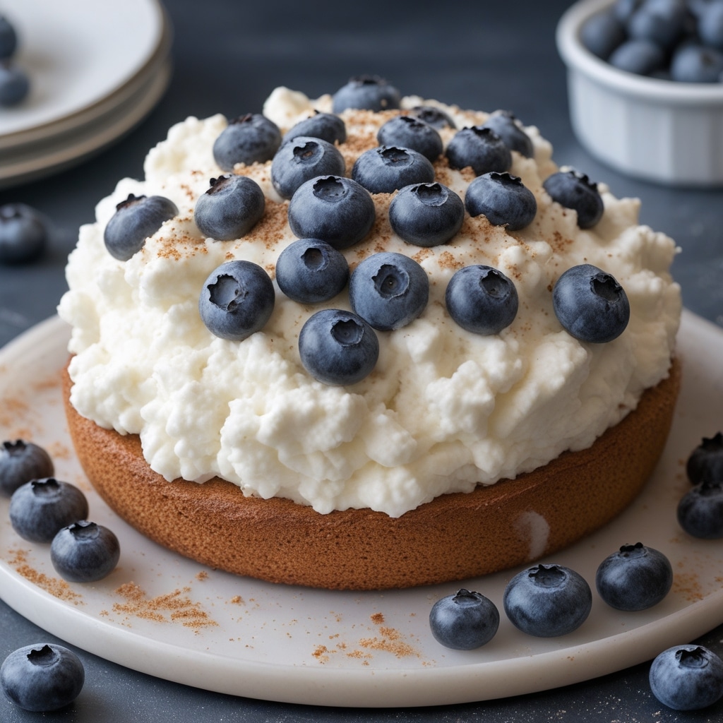 Blueberry Fluffy Cottage Cheese Cloud Bread