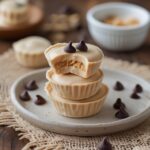 Frozen Greek Yogurt Peanut Butter Bites with Chocolate Chips