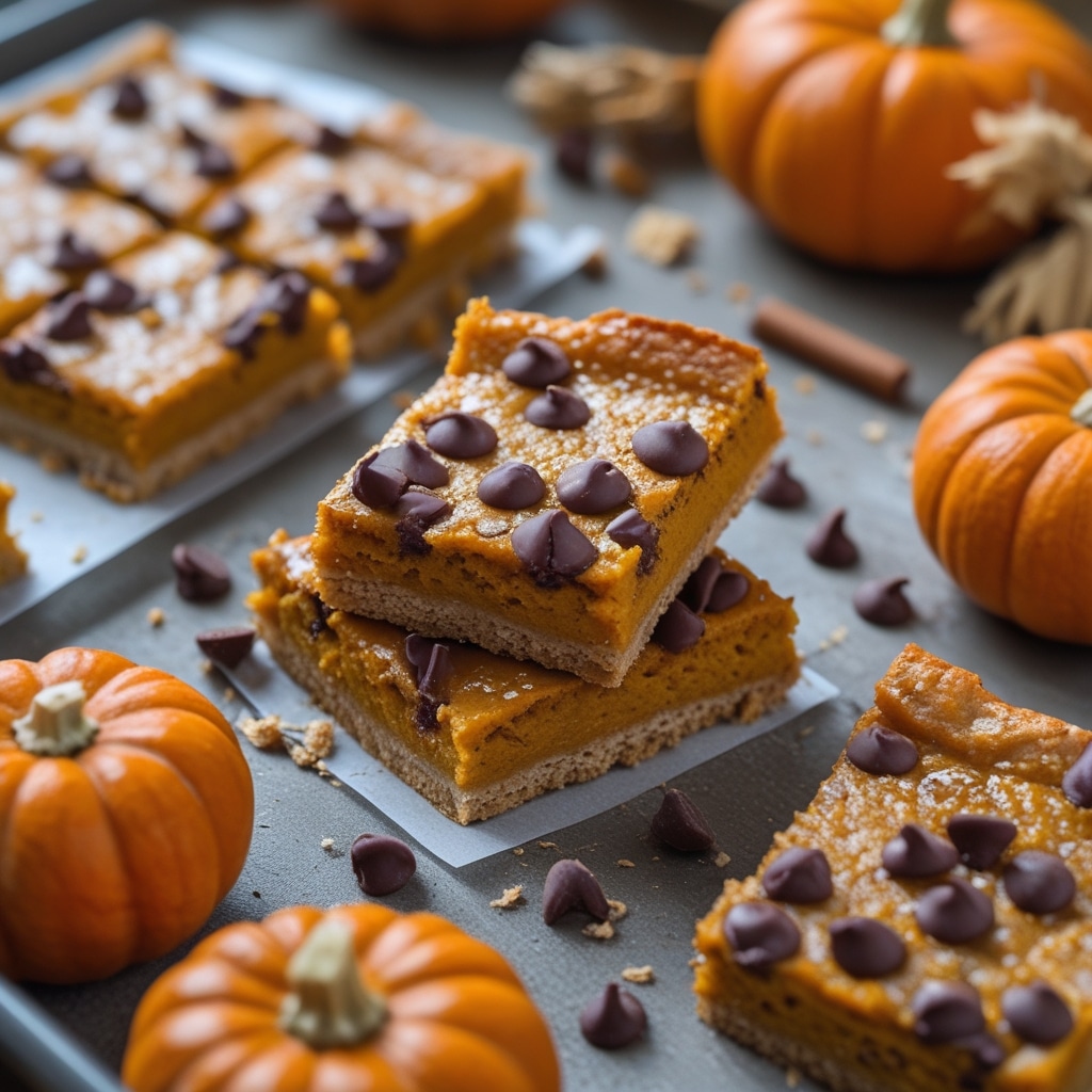 Pumpkin Bars with Chocolate Chips