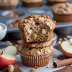 Healthy Cinnamon Apple Greek Yogurt Oat Muffins