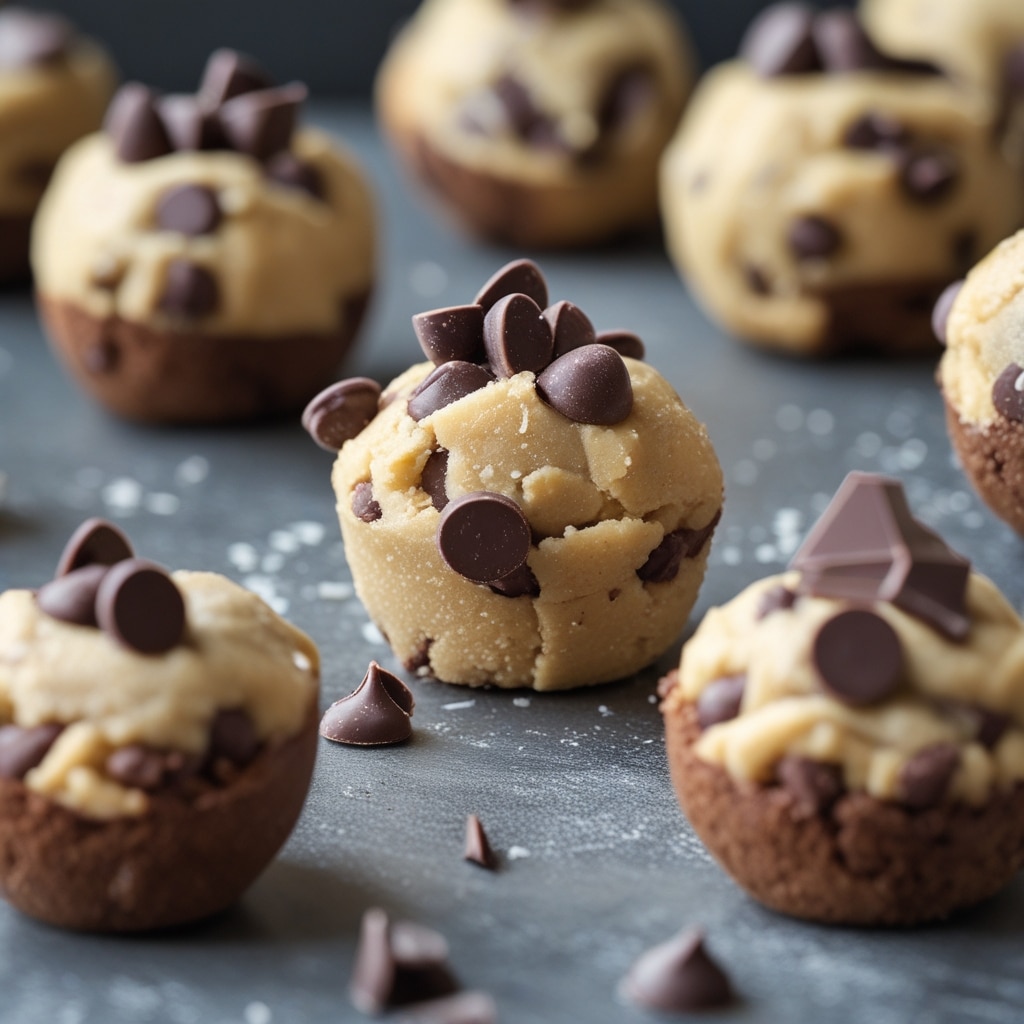- Chocolate Protein Cookie Dough Bites