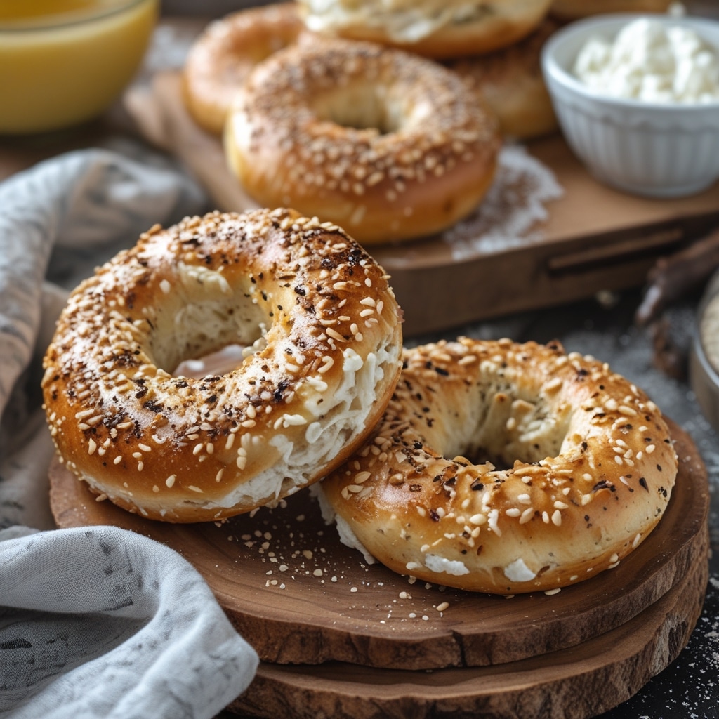 High-Protein Cottage Cheese Bagels