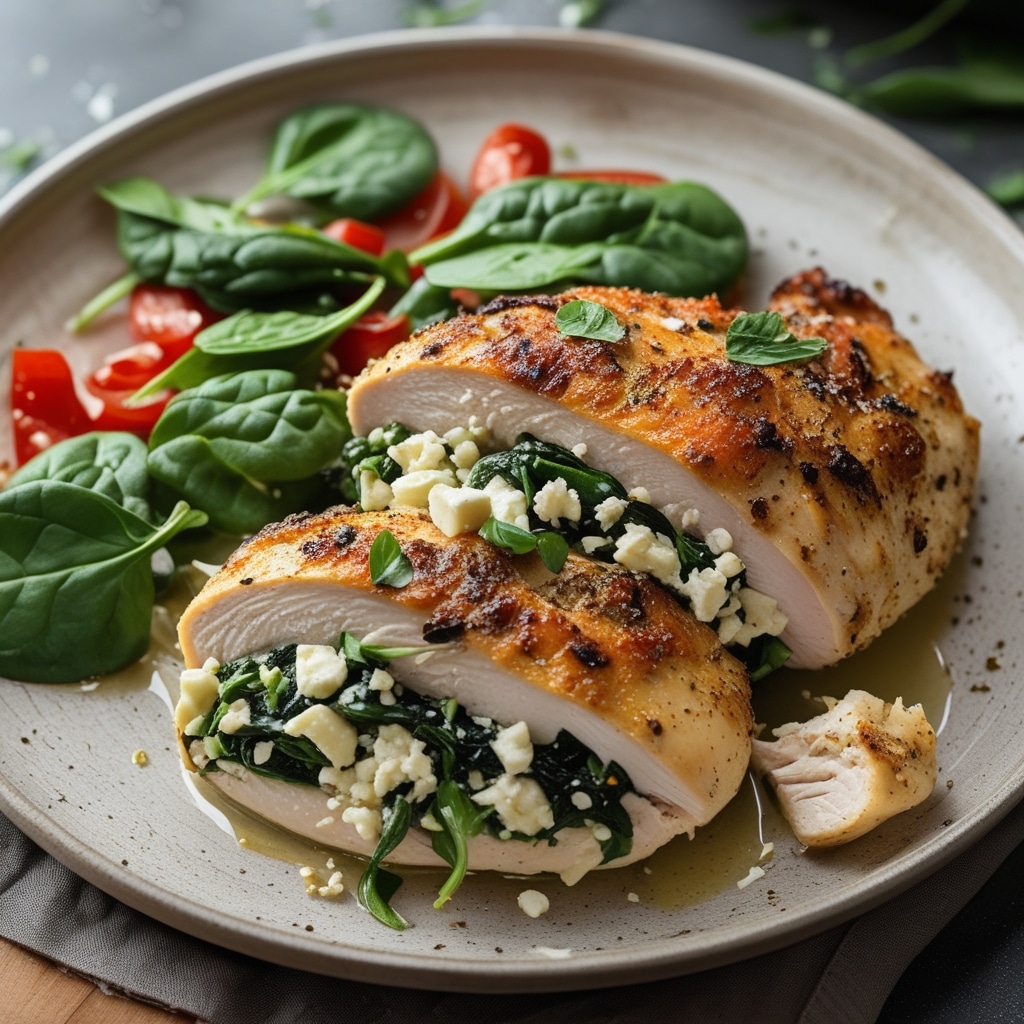 Savory Spinach and Feta Stuffed Chicken