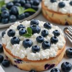 Blueberry Fluffy Cottage Cheese Cloud Bread