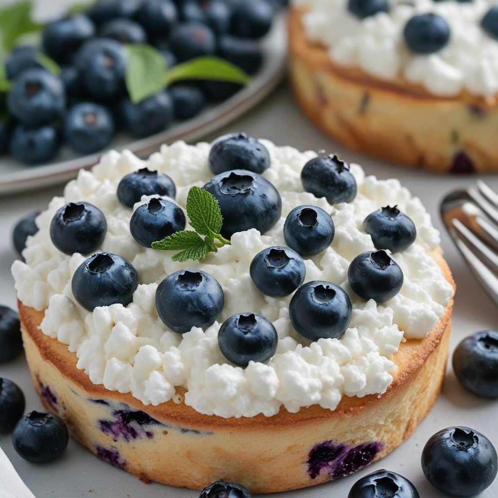 Blueberry Fluffy Cottage Cheese Cloud Bread