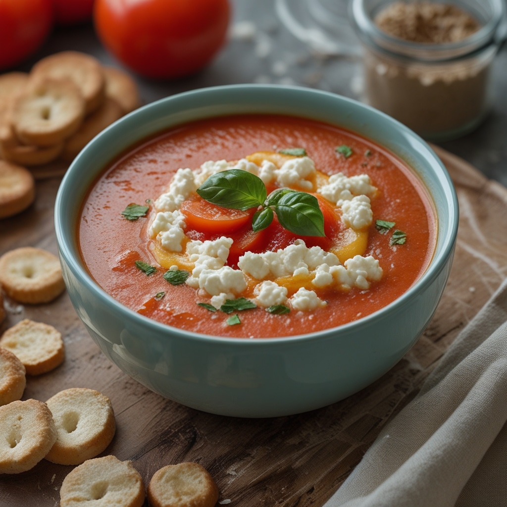 High Protein Cottage Cheese Tomato Soup