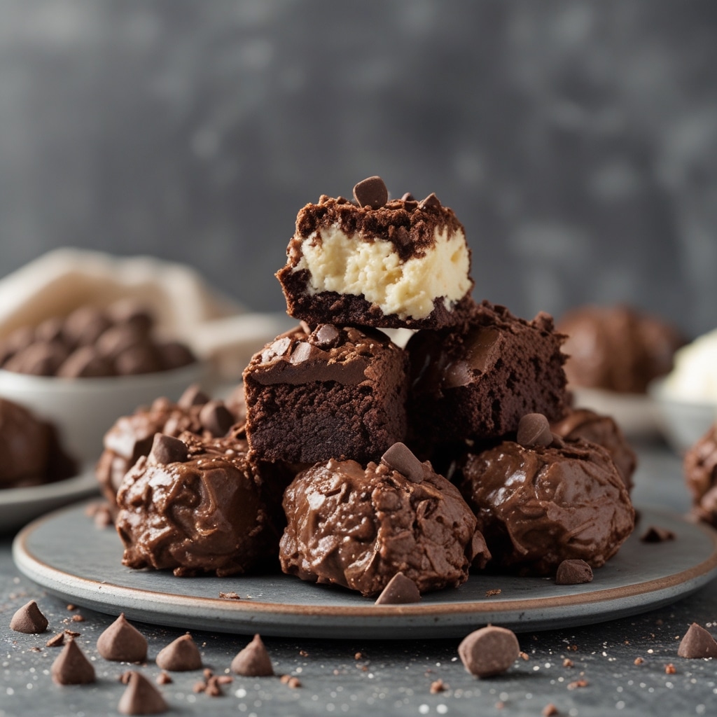No-Bake Cottage Cheese Brownie Batter Protein Bites