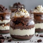 Brownie Batter Cheesecake Jar (with cottage cheese)