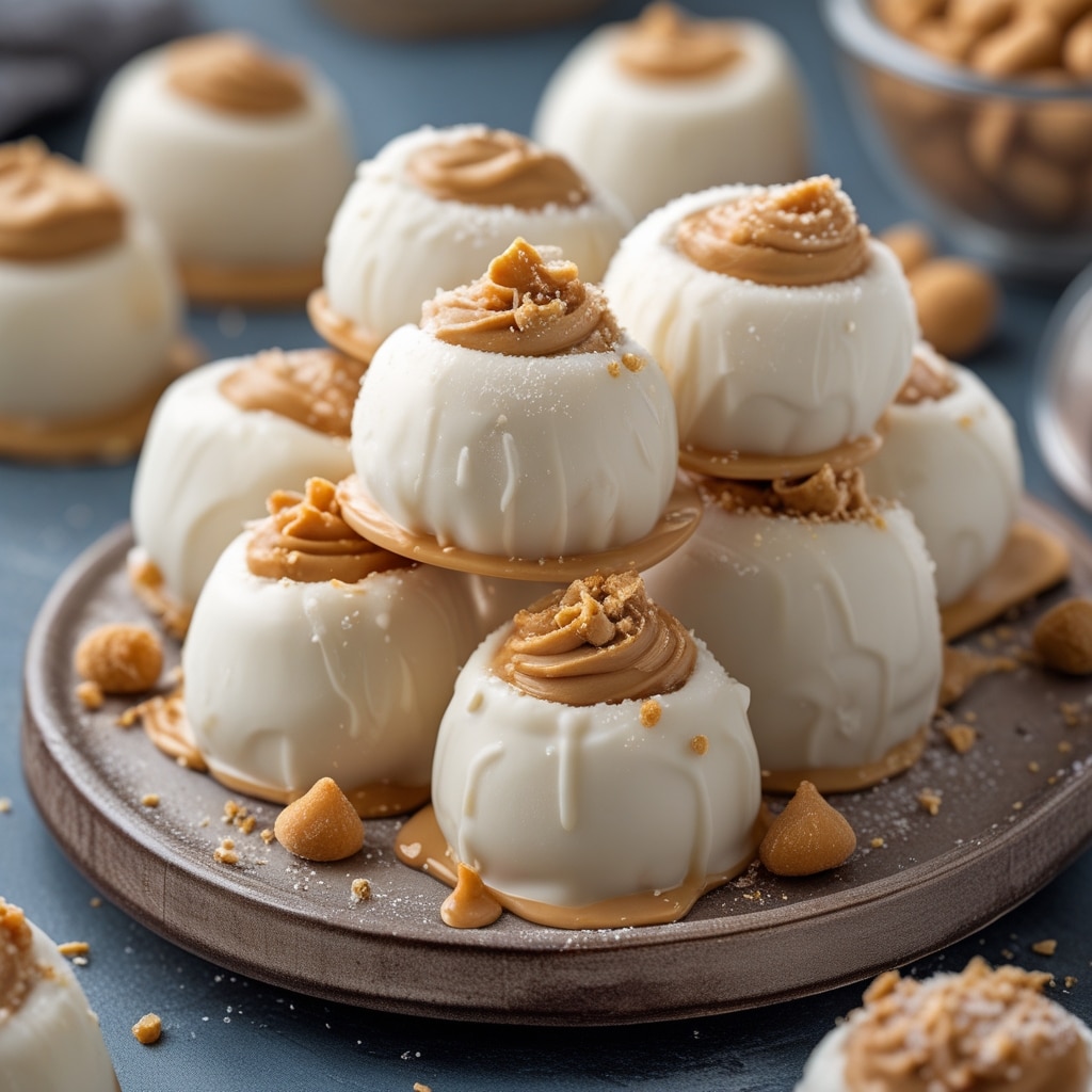 Frozen Greek Yogurt Peanut Butter Bites