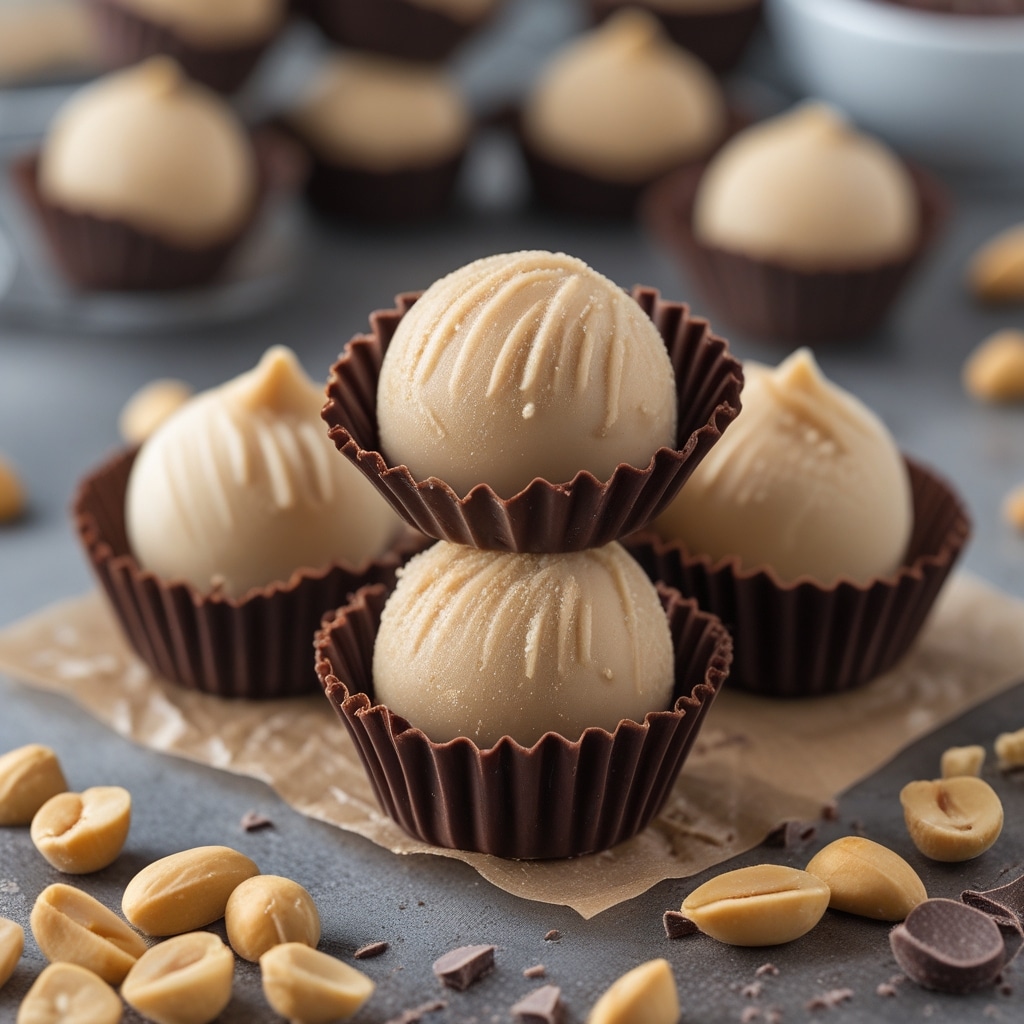 Chocolate Covered Peanut Butter Frozen Yogurt Bites (Vegan)