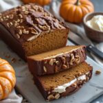 Keto Pumpkin Bread with Cream Cheese Filling