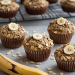 Healthy Greek Yogurt Chocolate Oatmeal Banana Muffins