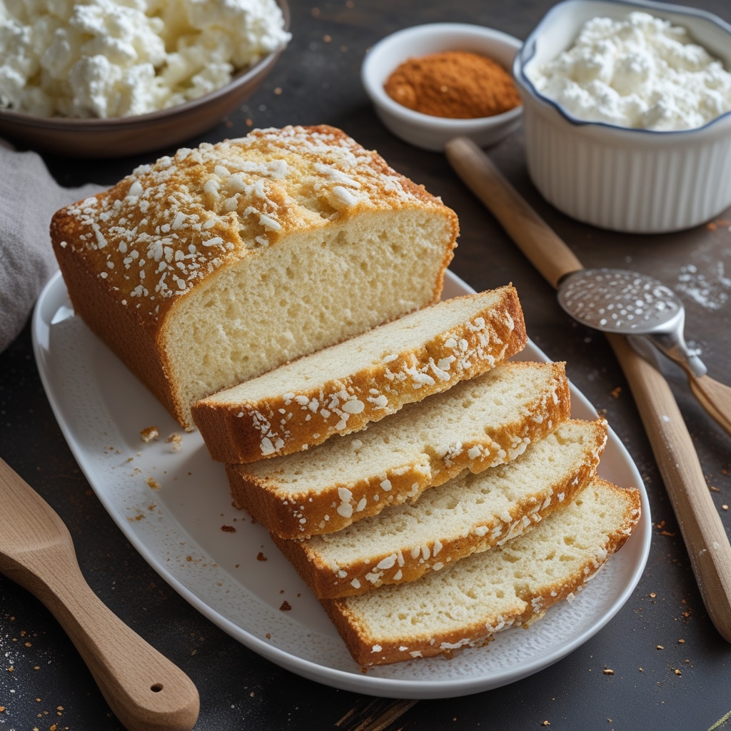 Fluffy Cottage Cheese Bread Recipe Low-Carb