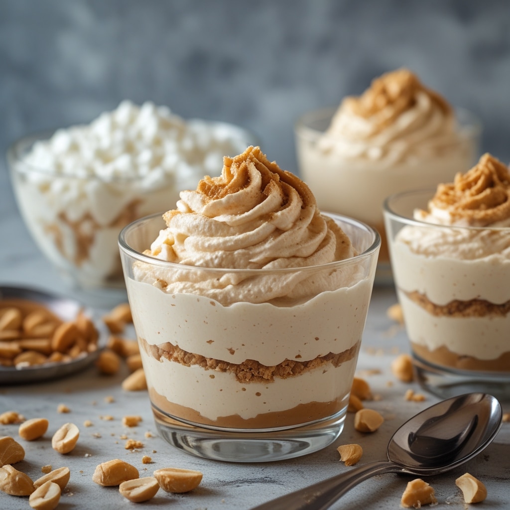 Cottage Cheese Peanut Butter Mousse is a creamy