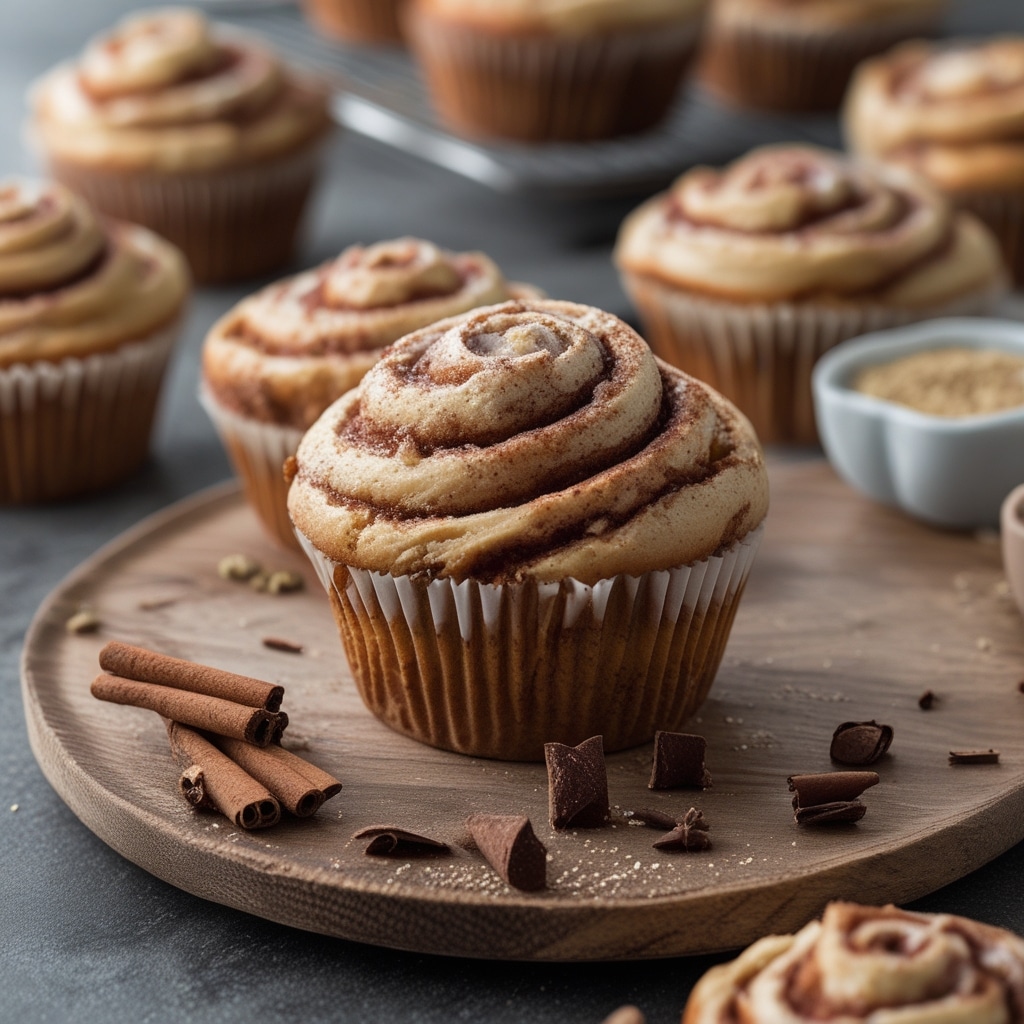 Cinnamon Roll Protein Muffins