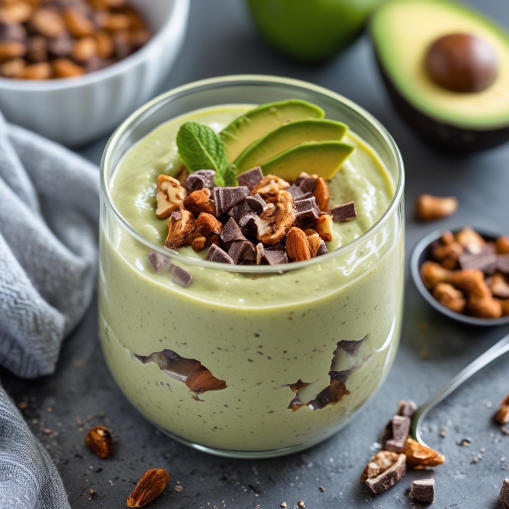 Creamy Avocado Protein Pudding