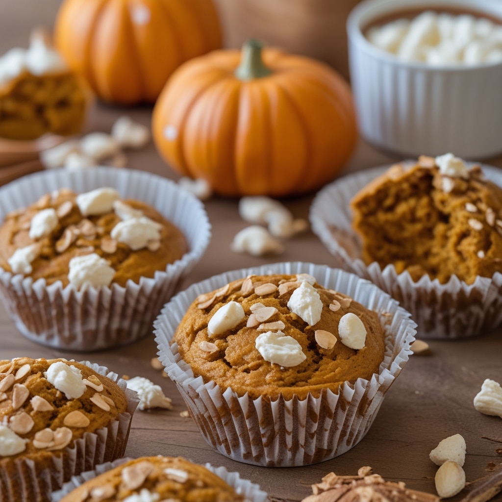 Easy High-Protein Cottage Cheese Pumpkin Muffins