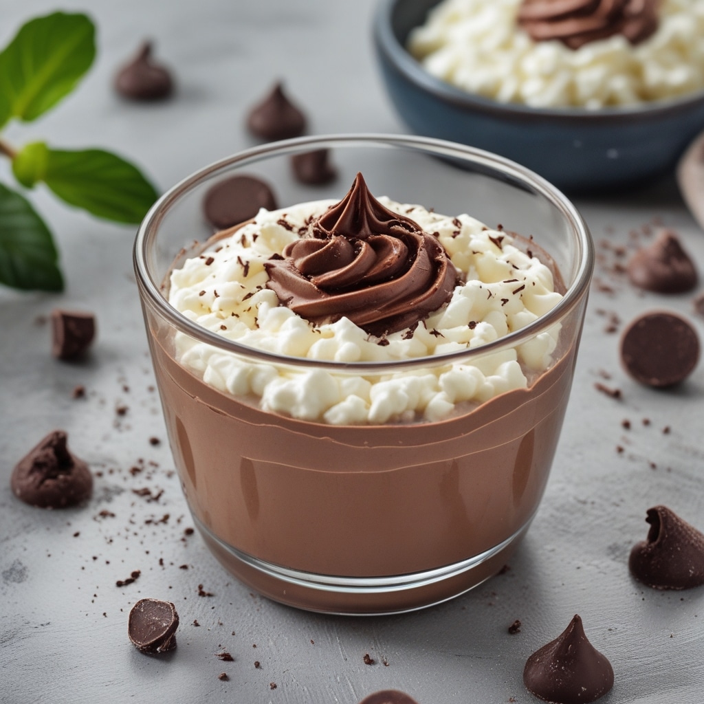 2-Ingredient Cottage Cheese Chocolate Mousse (Keto, Gluten-Free, Low Carb)