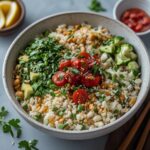Savory Cauliflower Rice Protein Bowl