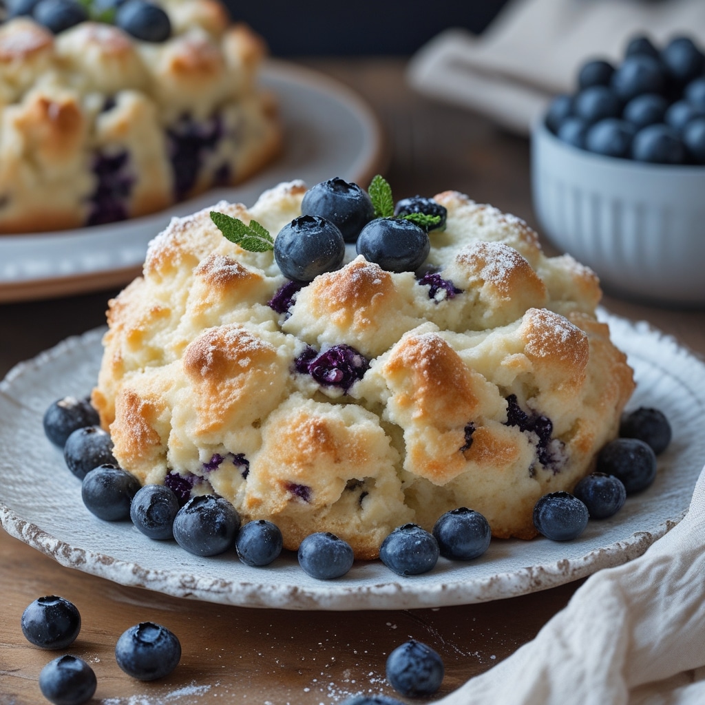 Blueberry Fluffy Cottage Cheese Cloud Bread