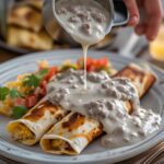 Southern Breakfast Enchiladas with Sausage Gravy