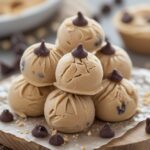 Frozen Greek Yogurt Peanut Butter Bites with Chocolate Chips